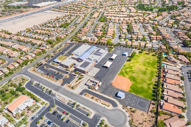 512 Los Dolces St, Las Vegas, NV 89138 - aerial view of property and surrounding area with nearby suburban area