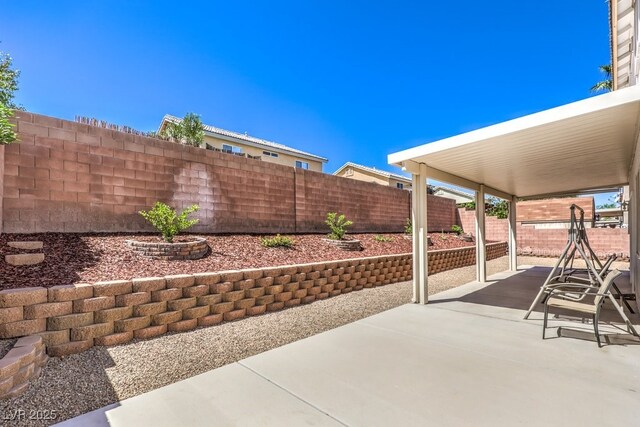 1073 Nordyke Ave, Henderson, NV 89015 - fenced backyard featuring a patio