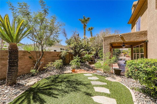 1737 Cypress Manor Dr, Henderson, NV 89012 - view of yard featuring ceiling fan