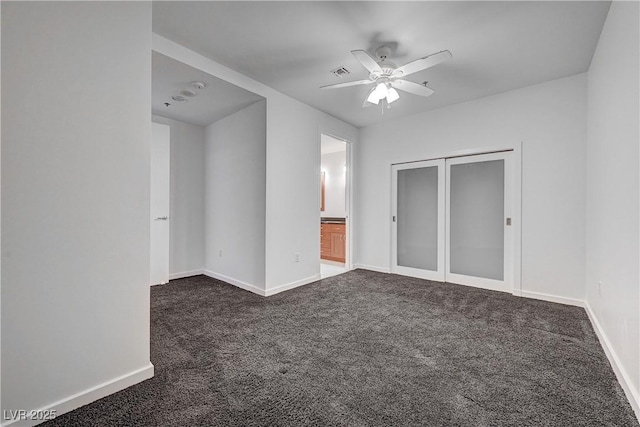 4525 Dean Martin Dr Unit 909, Las Vegas, NV 89103 - unfurnished bedroom featuring dark colored carpet, a ceiling fan, and a closet