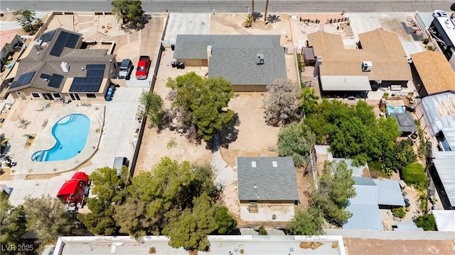 4205 Thicket Ave, North Las Vegas, NV 89031 - aerial view of residential area featuring a pool