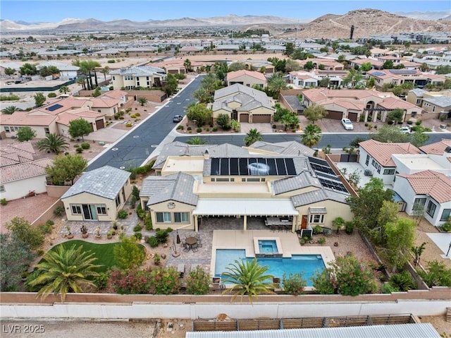 7504 Frittata Ave, Las Vegas, NV 89113 - aerial view of residential area with a mountain backdrop