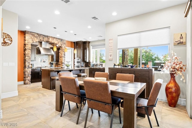 7504 Frittata Ave, Las Vegas, NV 89113 - dining area featuring recessed lighting and baseboards