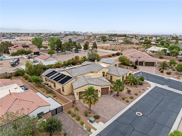 7504 Frittata Ave, Las Vegas, NV 89113 - aerial view of residential area featuring mountains