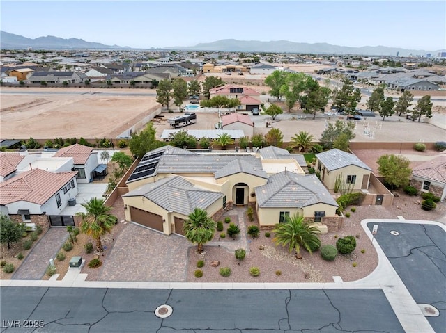 7504 Frittata Ave, Las Vegas, NV 89113 - aerial view of residential area featuring a mountainous background
