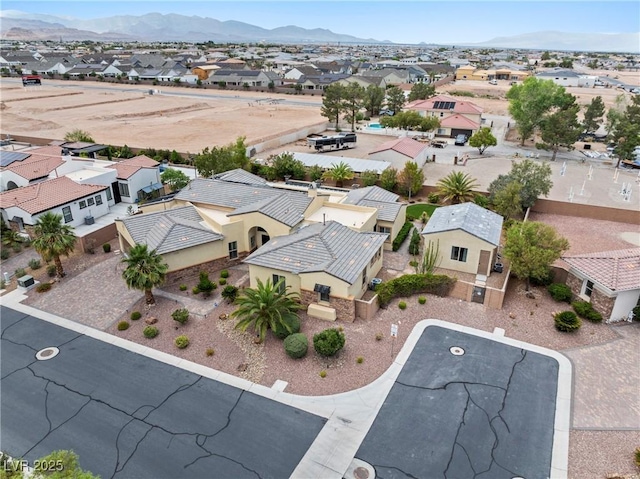 7504 Frittata Ave, Las Vegas, NV 89113 - aerial view of residential area with a mountainous background