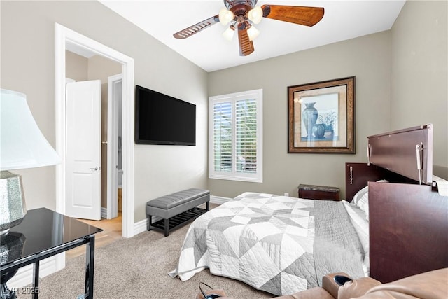 7504 Frittata Ave, Las Vegas, NV 89113 - carpeted bedroom featuring baseboards and ceiling fan