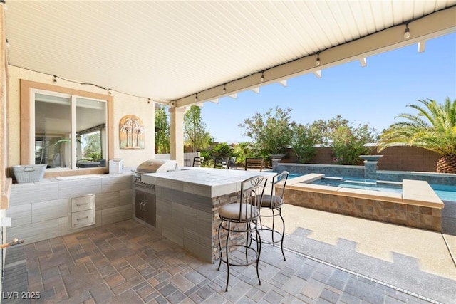 7504 Frittata Ave, Las Vegas, NV 89113 - fenced backyard featuring a patio