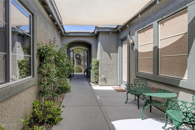 6173 Sabine Ranch Rd, Las Vegas, NV 89131 - entrance to property with stucco siding