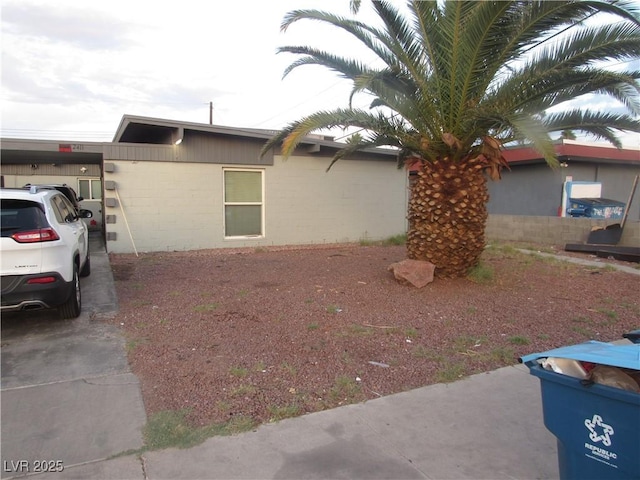 2409 Maroney Ave, Las Vegas, NV 89104 - view of side of property with concrete block siding