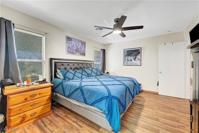 5236 Krista Alethea St, North Las Vegas, NV 89031 - bedroom featuring wood finished floors and ceiling fan