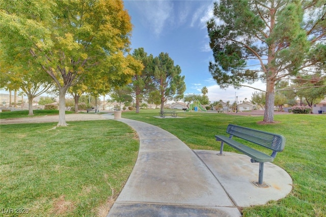 5236 Krista Alethea St, North Las Vegas, NV 89031 - view of home's community with a yard