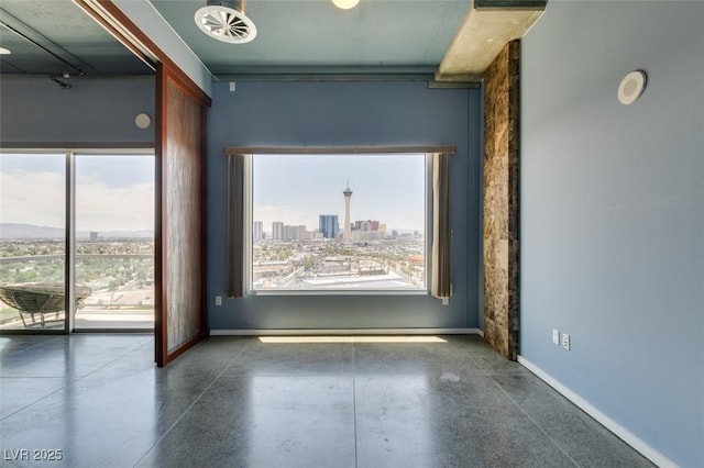 900 Las Vegas Blvd Unit 1209, Las Vegas, NV 89101 - unfurnished room with baseboards and a city view
