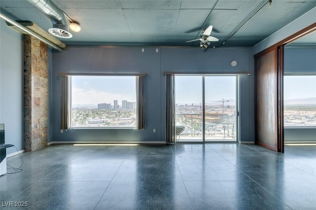 900 Las Vegas Blvd Unit 1209, Las Vegas, NV 89101 - empty room featuring healthy amount of natural light and ceiling fan