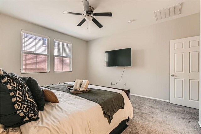 3716 W Colton Ave, North Las Vegas, NV 89032 - carpeted bedroom with baseboards and ceiling fan