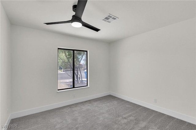 6204 Robin Hood Cir, Las Vegas, NV 89108 - unfurnished room with carpet, baseboards, and ceiling fan