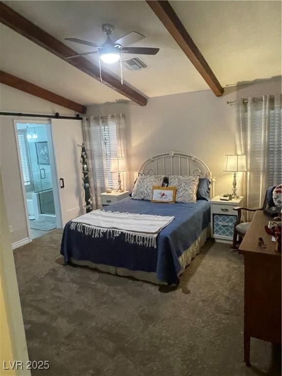 903 Billings St, Henderson, NV 89002 - bedroom featuring carpet, ensuite bath, and a ceiling fan