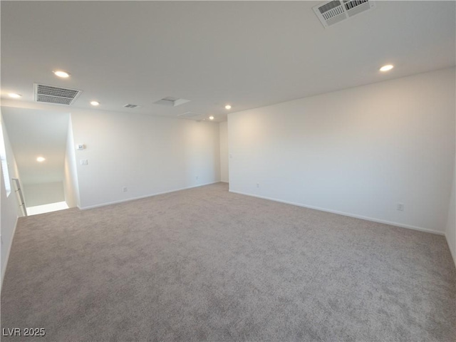 5904 Becklow Gardens Ave, Las Vegas, NV 89141 - spare room with recessed lighting, carpet floors, and baseboards