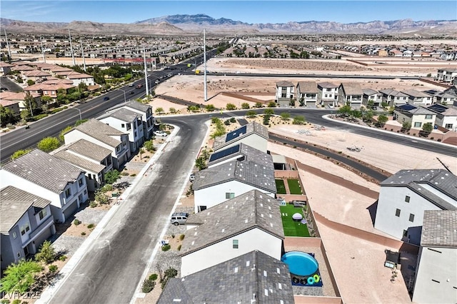 5904 Becklow Gardens Ave, Las Vegas, NV 89141 - aerial perspective of suburban area with mountains