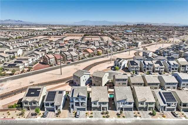 5904 Becklow Gardens Ave, Las Vegas, NV 89141 - aerial view of residential area with mountains