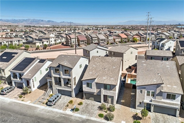 5904 Becklow Gardens Ave, Las Vegas, NV 89141 - aerial perspective of suburban area featuring a mountain backdrop