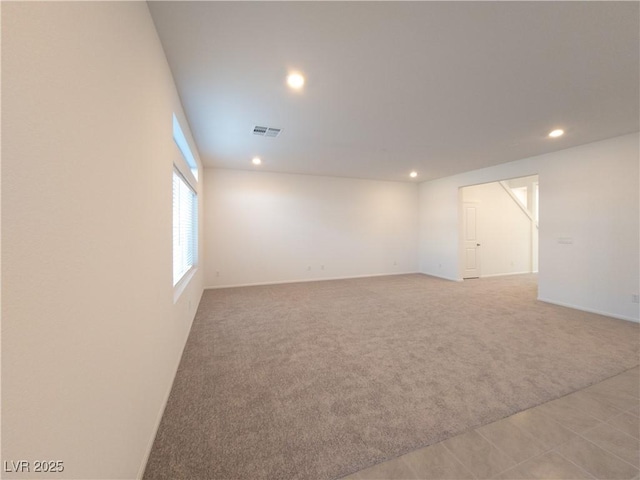 5904 Becklow Gardens Ave, Las Vegas, NV 89141 - unfurnished room with light colored carpet, recessed lighting, and baseboards