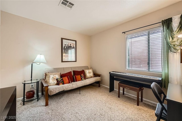 10456 Prairie Schooner Ave, Las Vegas, NV 89129 - sitting room with carpet floors and baseboards