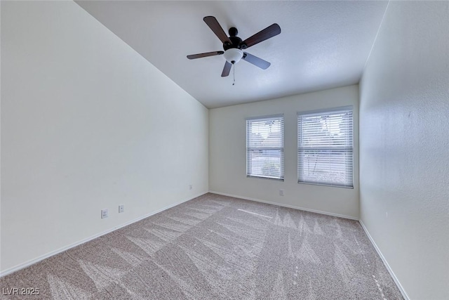 234 Geronimo Ct, Henderson, NV 89074 - empty room with carpet floors, a ceiling fan, and vaulted ceiling