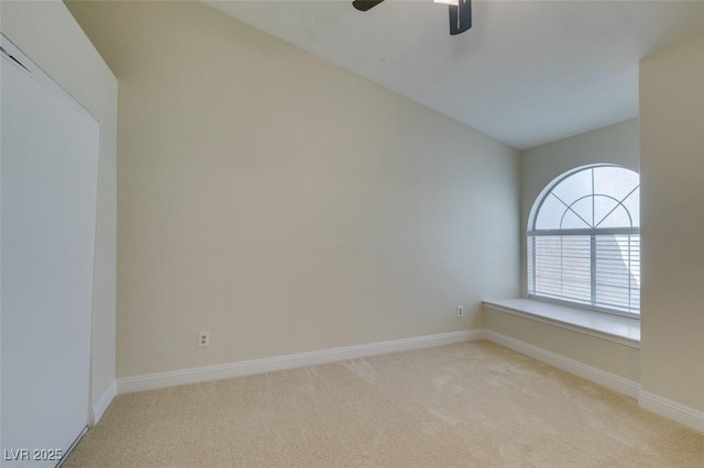 2251 Wigwam Pkwy Unit 824, Henderson, NV 89074 - spare room with light carpet, a ceiling fan, and baseboards