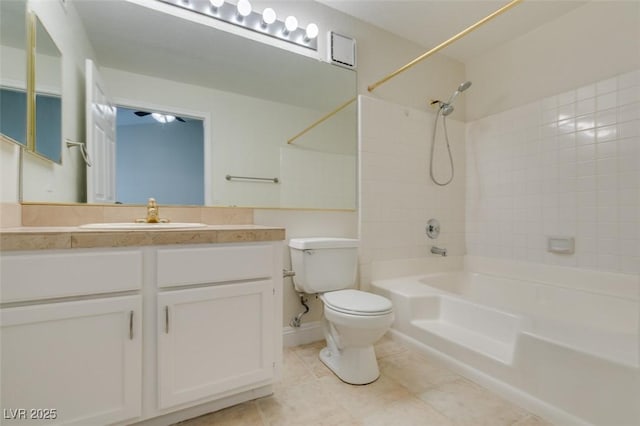 2251 Wigwam Pkwy Unit 824, Henderson, NV 89074 - full bath featuring bathtub / shower combination, toilet, vanity, and tile patterned flooring