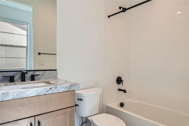 182 Robledo St, Las Vegas, NV 89138 - bathroom with toilet, vanity, and  shower combination