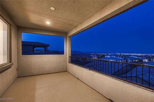 182 Robledo St, Las Vegas, NV 89138 - balcony at night with a sunroom