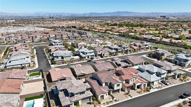 182 Robledo St, Las Vegas, NV 89138 - aerial view of residential area featuring a mountainous background