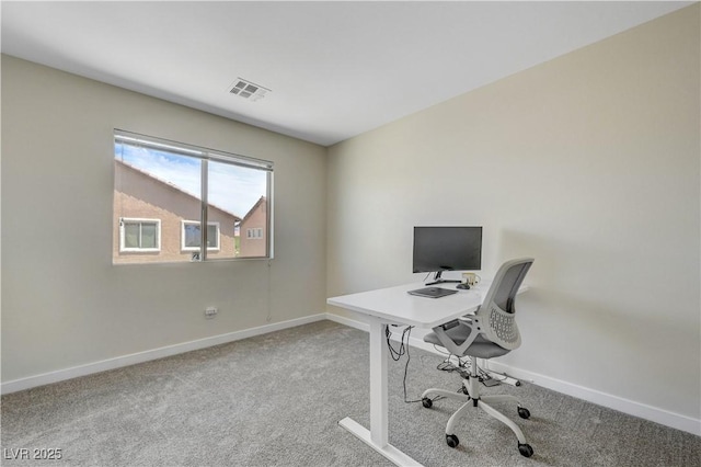 1952 W Hammer Ln, North Las Vegas, NV 89031 - office area with baseboards and carpet floors