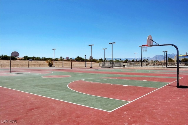 1952 W Hammer Ln, North Las Vegas, NV 89031 - view of sport court featuring community basketball court and a mountain view