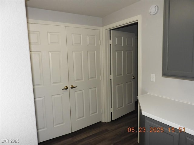 75 N Valle Verde Dr Unit 411, Henderson, NV 89074 - corridor with dark wood finished floors