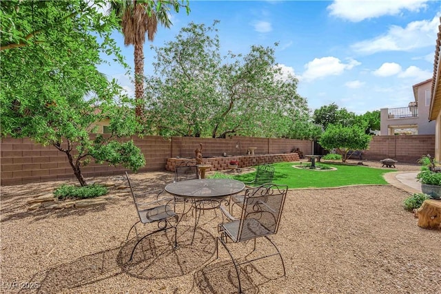 9375 Gold Lake Ave, Las Vegas, NV 89149 - fenced backyard featuring a patio area