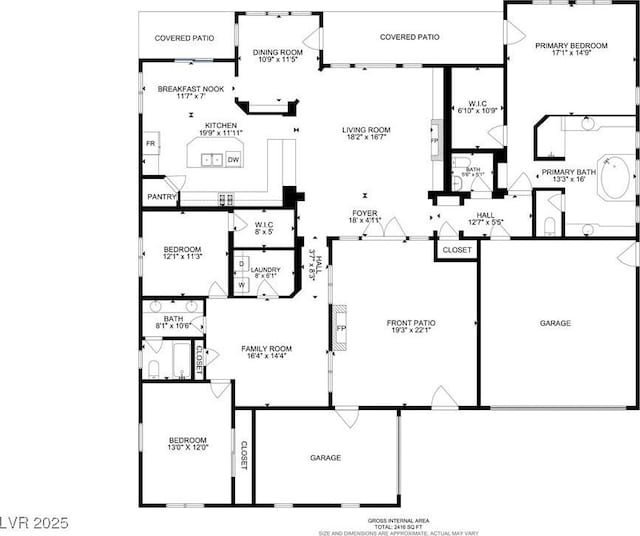 9375 Gold Lake Ave, Las Vegas, NV 89149 - home floor plan