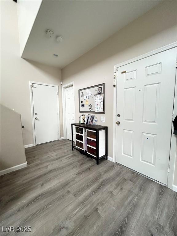 6812 Dipper Ave, North Las Vegas, NV 89084 - foyer featuring wood finished floors and baseboards