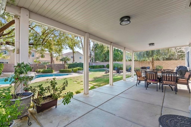 8121 Eagle Clan Ct, Las Vegas, NV 89131 - view of patio featuring outdoor dining area