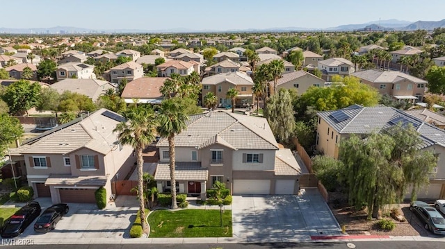 8121 Eagle Clan Ct, Las Vegas, NV 89131 - aerial view of residential area featuring a mountainous background