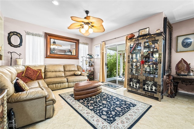 7724 Somerhill Point Way, Las Vegas, NV 89139 - living area with ceiling fan