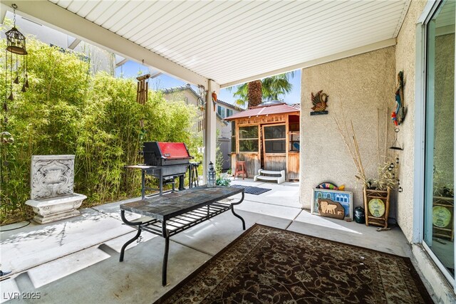 7724 Somerhill Point Way, Las Vegas, NV 89139 - view of patio / terrace with a gazebo and grilling area