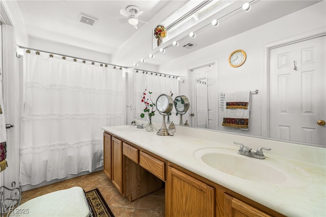 7724 Somerhill Point Way, Las Vegas, NV 89139 - full bathroom with tile patterned floors and double vanity