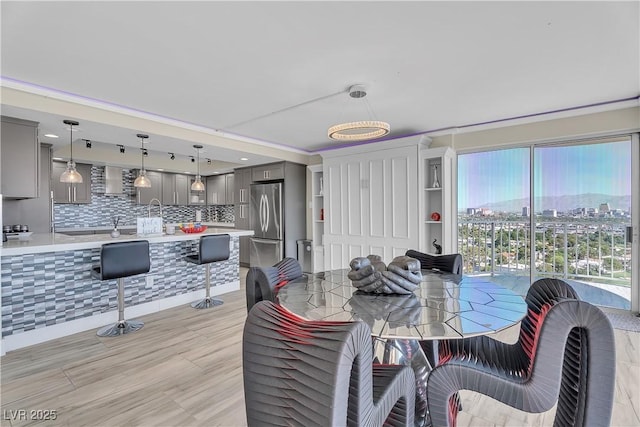 3111 Bel Air Dr Unit 22B, Las Vegas, NV 89109 - dining space featuring a city view