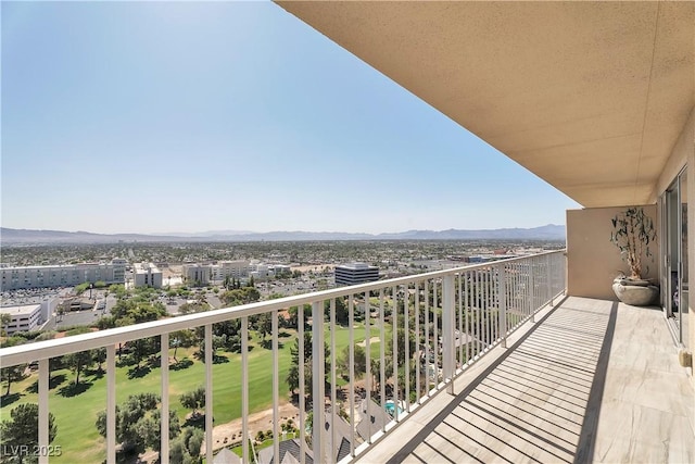 3111 Bel Air Dr Unit 22B, Las Vegas, NV 89109 - balcony with a mountain view