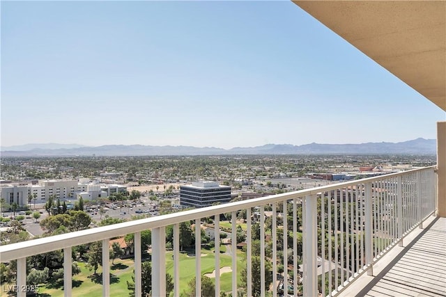3111 Bel Air Dr Unit 22B, Las Vegas, NV 89109 - balcony with a mountain view