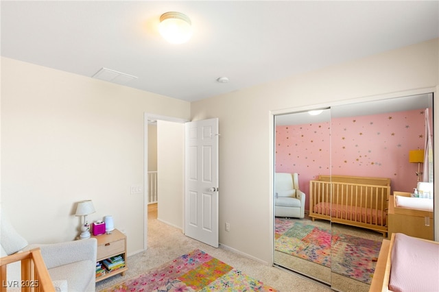 11226 Kenyan Sunshine Ct, Las Vegas, NV 89138 - bedroom with a closet, carpet flooring, and baseboards