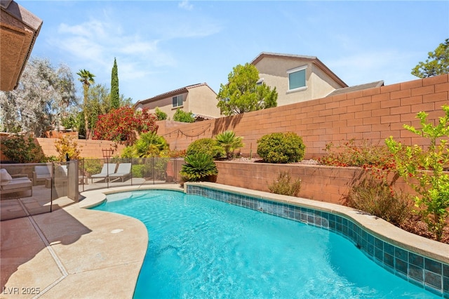 11226 Kenyan Sunshine Ct, Las Vegas, NV 89138 - view of pool with a fenced backyard and a patio area