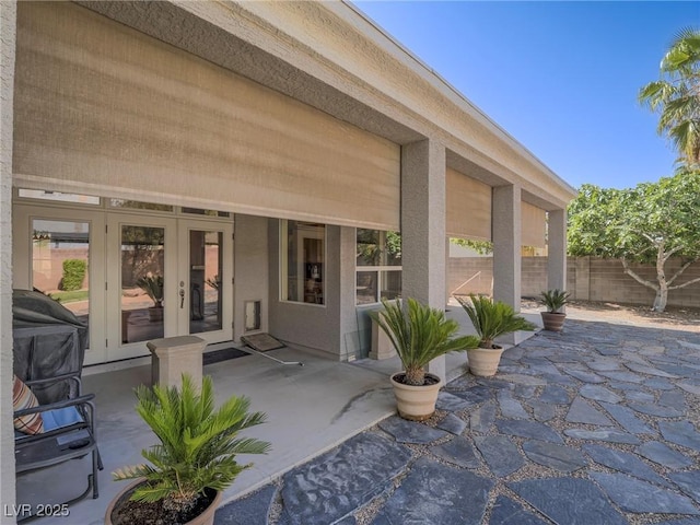401 Obsidian St, Las Vegas, NV 89145 - view of patio / terrace with french doors